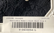 Load image into Gallery viewer, Abercrombie & Fitch Womens Black Crochet Scalloped Hem A-Line Skirt Size S