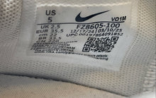 Load image into Gallery viewer, Nike Womens A'One FZ8605-100 White Lace-Up Low Top Sneakers Shoes Size 5