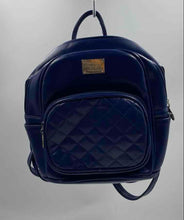 Load image into Gallery viewer, Cianmi Veasrge Womens Blue Quilted Adjustable Strap Backpack Damaged