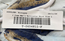 Load image into Gallery viewer, J.Crew Mens Multicolor Fish Print Short Sleeve Flex Button-Up Shirt Size L