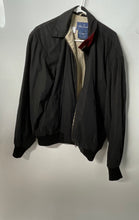Load image into Gallery viewer, Faconnable Albert Goldberg Mens Black Beige Full-Zip Bomber Jacket Size Small