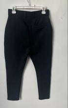 Load image into Gallery viewer, Zara Womens Black Flat Front Stretch Pockets Tapered Leg Ankle Pants Size M