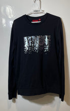 Load image into Gallery viewer, Hugo Boss Mens Black Long Sleeve Graphic Pullover Sweatshirt Size Large