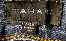 Load image into Gallery viewer, Tahari Womens Blue Stretch Denim Straight Leg Jeans Pants Size 6/28