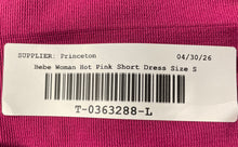 Load image into Gallery viewer, Bebe Womens Hot Pink Ribbed Ellie Pointelle Knit Bandage Bodycon Dress Size S