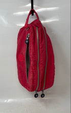 Load image into Gallery viewer, Kipling Womens Red Top Zipper Agot Travel Cosmetic Makeup Bags Faded Material