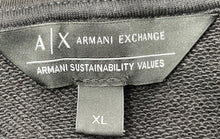 Load image into Gallery viewer, Authentic Armani Exchange Womens Black Long Sleeve Pullover Hoodie Size XL