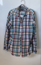 Load image into Gallery viewer, Banana Republic Mens Multicolor Plaid Cotton Slim Fit Button-Up Shirt Sz XL Tall