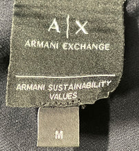 Load image into Gallery viewer, Armani Exchange Mens Black Short Sleeve Collared Golf Polo Shirt Size Medium