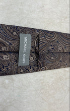 Load image into Gallery viewer, Michael Kors Mens Multicolor Paisley Print Keeper Loop Adjustable Pointed Tie