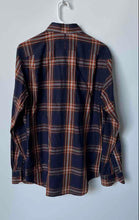 Load image into Gallery viewer, Banana Republic Mens Multicolor Plaid Cotton Long Sleeve Dress Shirt Size Small