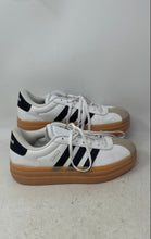 Load image into Gallery viewer, Adidas Mens VL Court Bold JP5074 White Black Lace-Up Sneaker Shoes Size 6.5