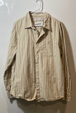 Load image into Gallery viewer, Calvin Klein Mens Brown Striped Printed Long Sleeve Button-Up Shirt Size L/G