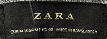 Load image into Gallery viewer, Zara Womens Gray Knitted Long Sleeve Crew Neck Pullover Sweater Size Medium
