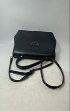 Load image into Gallery viewer, Luana Ferracuti Womens Black Leather Inner Pockets Top Handle Satchel Handbag