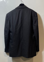 Load image into Gallery viewer, MGL Mens Black Long Sleeve Notch Lapel Pockets One Button Blazer No Size