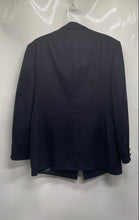 Load image into Gallery viewer, Pierre Cardin Mens Blue Long Sleeve Peak Lapel Double-Breasted Blazer No Size