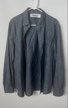 Load image into Gallery viewer, Banana Republic Mens Blue Dusty Long Sleeve Slim Untucked Button-Up Shirt Size M