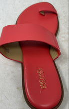 Load image into Gallery viewer, Michael Kors Womens August Pink Toe Ring Slip-On Flat Slide Sandals Size 7M