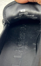 Load image into Gallery viewer, Karl Lagerfeld Womens Gemsy Black Leather Embellished Slip-On Loafer Shoes Sz 5M