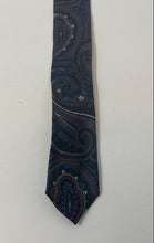 Load image into Gallery viewer, Surrey Mens Multicolor Paisley Print Silk Adjustable Pointed Tie