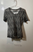 Load image into Gallery viewer, Harley-Davidson Womens Multicolor All Over Print Sheer Pullover Blouse Top Sz L