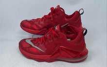Load image into Gallery viewer, Nike Mens LeBron 12 Low Red Silver Lace-Up Low Top Sneaker Shoes Size 11