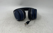 Load image into Gallery viewer, Quikcell Navy Blue Black Foldable Over The Ear Headphones With Cable Not Tested