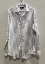 Load image into Gallery viewer, Polo Ralph Lauren Mens White Check Print Classic Fit Button-Up Shirt Size Large