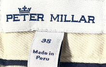 Load image into Gallery viewer, Peter Millar Mens Beige Flat Front Slash Pockets Stretch Chino Shorts Size 38