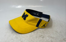 Load image into Gallery viewer, Jordan Womens Yellow Michigan Wolverines NCAA Football Visor Cap One Size