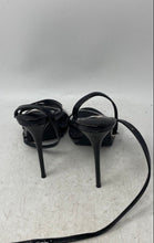 Load image into Gallery viewer, Steve Madden Womens Wafer Black Open Toe Stiletto Ankle Strap Heels Size 8.5 M