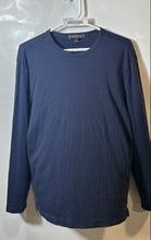 Load image into Gallery viewer, Banana Republic Womens Blue Crew Neck Luxury Touch Performance T-Shirt Size L