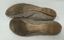 Load image into Gallery viewer, Authentic Tory Burch Womens Caroline Gray Glitter Ballet Flats Size 8M Worn