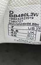 Load image into Gallery viewer, New Balance Mens 480 BB480L3W White Low Top Lace-Up Sneaker Shoes Size 7D