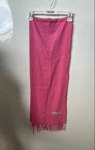 Load image into Gallery viewer, Cashmere Feel Italy Design Womens Pink Tassel Rectangular Scarf