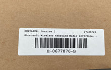 Load image into Gallery viewer, Microsoft Model 1379 Black Portable Wireless Standard Keyboard Untested