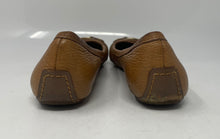 Load image into Gallery viewer, Authentic Tory Burch Womens Brown Leather Ballet Flats Size 6M Worn Stained