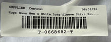 Load image into Gallery viewer, Hugo Boss Mens White Collared Long Sleeve Slim-Fit Dress Shirt Size 15.5