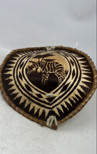 Load image into Gallery viewer, Handcrafted Braided Edge Decorative Wall Art Plaque Featuring A Zebra