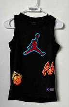 Load image into Gallery viewer, Jordan Boys Multicolor Sleeveless World Champions Mock Neck Pullover T-Shirt S