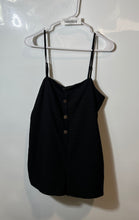 Load image into Gallery viewer, Forever 21 Womens Black Sleeveless Spaghetti Strap Short One-Piece Romper Size L