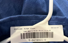 Load image into Gallery viewer, H&M Mens Blue Long Sleeve Collared Slim Fit Button-Up Shirt Size Medium