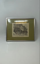 Load image into Gallery viewer, Vintage K Wallis Framed Black And White Landscape Picture Art Painting