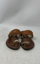 Load image into Gallery viewer, Sam Edelman Womens Germaine Brown Silver Leather Slip-On Slide Sandals Size 7.5M