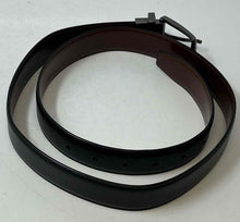 Load image into Gallery viewer, Penguin Mens Black Leather Adjustable Formal Dress Belt Size 36