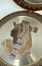 Load image into Gallery viewer, Set Of 3 Pc Head Of Nefertiti from Amarna Period Collector Plates By Magdy Egypt