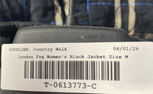 Load image into Gallery viewer, London Fog Womens Black Long Sleeve Front Full-Zipper Parka Jacket Size Medium