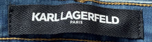 Load image into Gallery viewer, Karl Lagerfeld Womens Blue Medium Wash Pockets Denim Straight Leg Jeans Size 14
