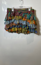 Load image into Gallery viewer, Zara Womens Multicolor Paisley Print Ruffle Pull-On Mini Skirt Size Large